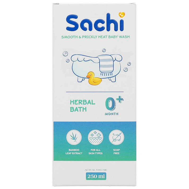 Nước tắm thảo dược Sachi hương tràm, giúp ngăn rôm sảy chai 250ml - 2